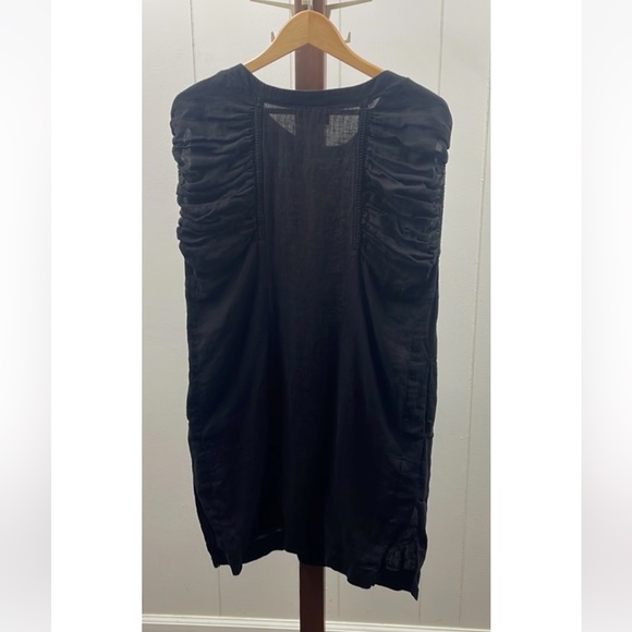 Casilda Mut Black Sleeveless Linen Lagenlook Dress - Picture 4 of 4